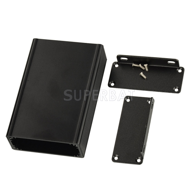 Aluminum Enclosure Case Tube with Flange 66mm*27mm*100mm（W*H*L）