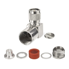 TNC Plug Male Connector Right Angle Clamp type for LMR400