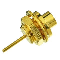 MMCX Jack Female Connector Straight Bulkhead Solder