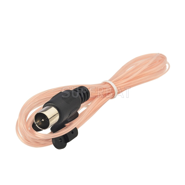 Indoor 75 Ohm UNBAL F Connector FM Radio Antenna T shape Coax Coaxial Cable Wire Antenna for Yamaha Onkyo Sony Denon Radio Stereo Receiver