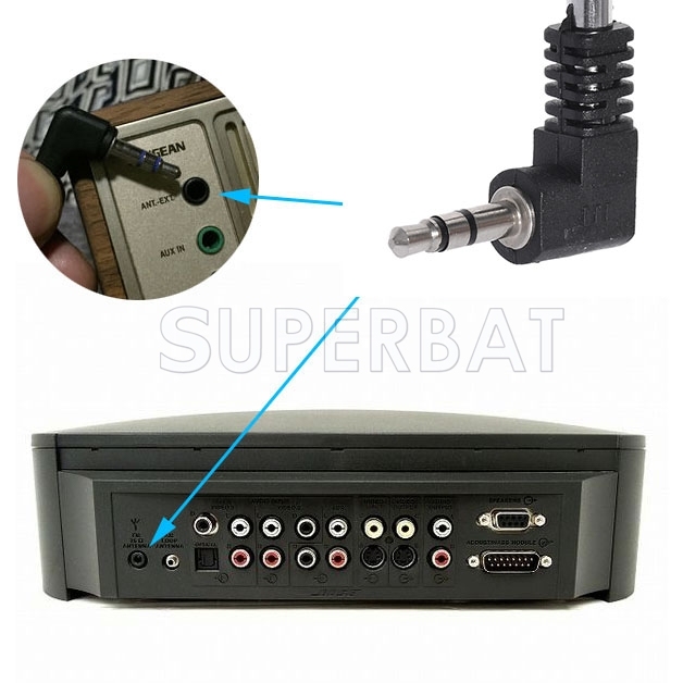 Replacement 3.5mm FM Radio Telescopic Antenna for Mobile Cell Phone and 3.5mm Retractable FM Radio Antenna for Mobile Cell Phone