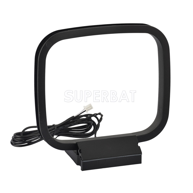 Indoor AM Antenna 2-Pin Mini Connector for Sony Philips Curtis Radio Audio System