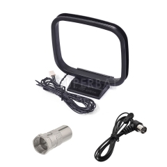 Indoor FM Antenna 75 Ohm UNBAL PAL Male Connector and 3 Pin Connector Antenna for Sony Home Theater Systems Amplifier Stereo AV Receiver Systems