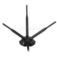 Superbat Dual Band WiFi 2.4GHz 5.8GHz Magnetic Base RP-SMA Antenna (Three Antennas) for WiFi Wireless Router Gateway PCI Express Network Cards Adapter