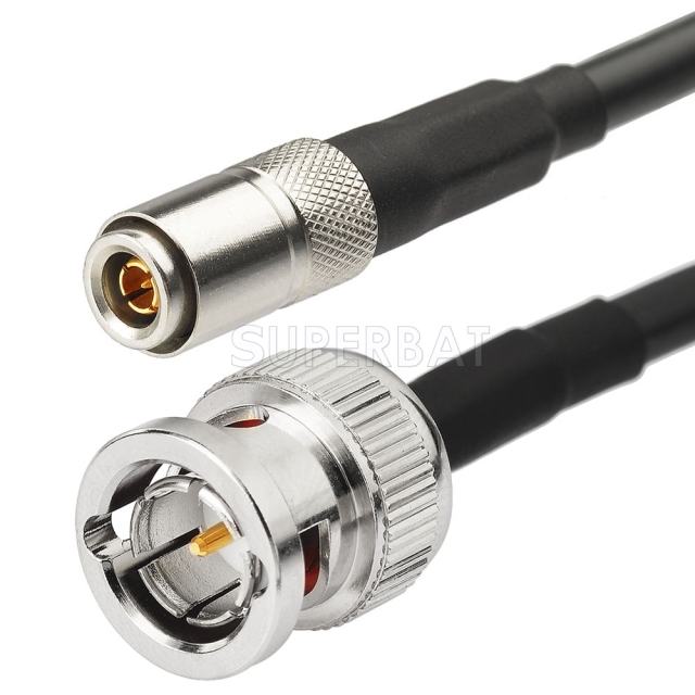 Superbat 15 feet BNC Male to DIN 1.0/2.3 Plug 75 Ohm 3G 6G HD SDI Vedio Camera Cable (Belden 1855A)