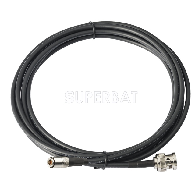Superbat 10 feet BNC Male to DIN 1.0/2.3 Plug 75 Ohm 3G 6G HD SDI Vedio Camera Cable (Belden 1855A)