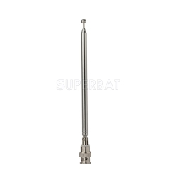 7 Section Telescopic BNC Male Swivel Antenna for Portable Radio Scanner TV FM Radio Scanners Remote Receivers and Other Electronics Products