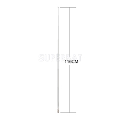 BNC Male 7 Section Telescopic Scanner Antenna for TV FM Radio Scanners Remote Receivers and Other Electronics Products