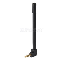 Superbat Mini Rubber FM Radio Antenna with 3.5mm Audio Plug Connector for Bose Indoor Radio Home AV Stereo Receiver Mobile Cell Phone Audio Radio