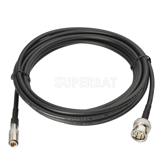 Superbat 3M DIN 1.0/2.3 Male to Male BNC Crimp Solder  75 Ohm Mini RG59 Belden(1855A) 6G-SDI 4K UHD HD Video Camera Coaxial Cable for Video Camera