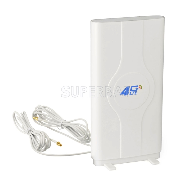 Superbat 4G LTE 8dBi Directional Dual TS9 MIMO Indoor Panel Antenna for 4G LTE Mobile WiFi Hotspot Router MiFi USB Modem