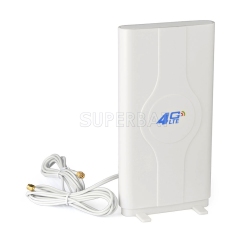 Superbat 4G LTE 8dBi Directional Dual SMA Male MIMO Indoor Panel Antenna for 4G LTE Wireless Router Gateway Mobile Cell Phone Signal Booster Amplifier