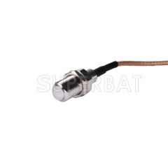MCX Right angle Male to F-Type Female RF coaxial Cable Assembly Pigtail Adapter Cable for Handheld TV portable TV
