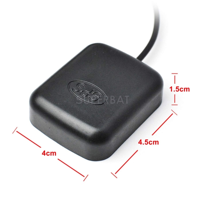Superbat Vehicle Car Dash Cam Active GPS Antenna with 3.5mm Audio Connector for Car Truck SUV Dash Cam DVR Recorder GPS Tracker Receiver