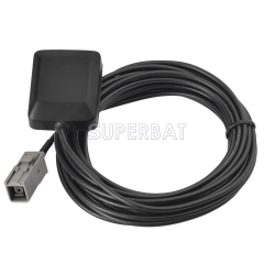 Superbat GT5-1S Jack GPS Active Magnetic base Antenna Aerial Connector Cable for Alpine  Toyota Honda Nissan GPS Navigation Receiver