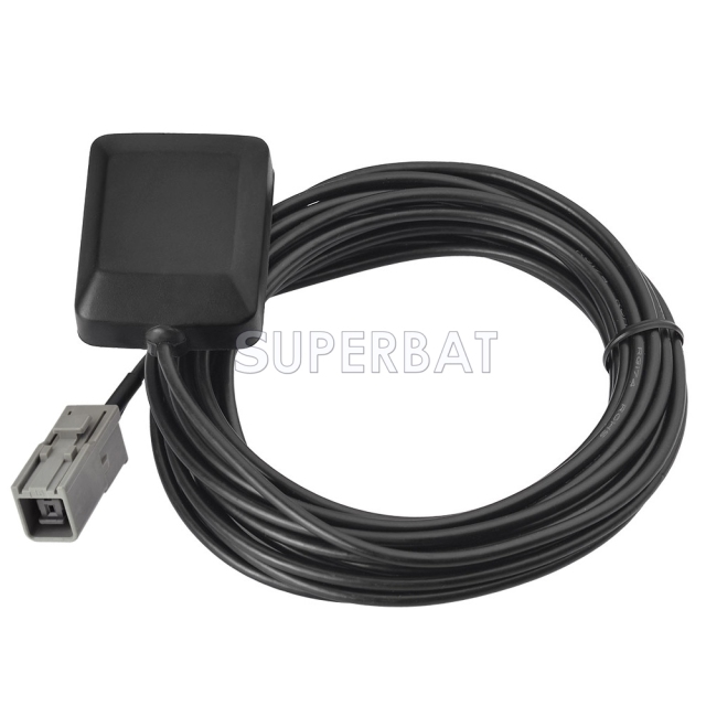 Superbat GT5-1S Jack GPS Active Magnetic base Antenna Aerial Connector Cable for Alpine  Toyota Honda Nissan GPS Navigation Receiver
