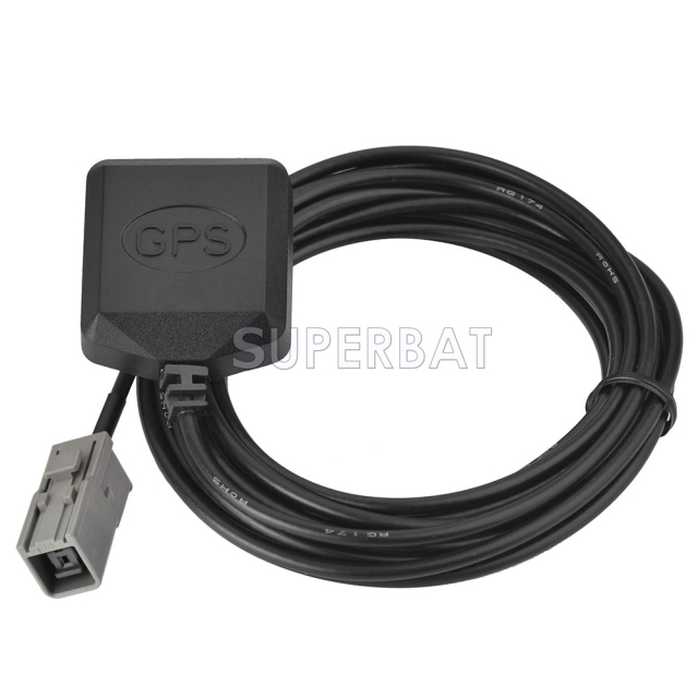 Superbat GT5-1S Jack GPS mini Magnetic base Antenna Aerial Connector Cable for Alpine Toyota Honda Nissan GPS Navigation Receiver