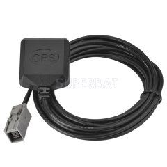 Superbat GT5-1S Jack GPS mini Magnetic base Antenna Aerial Connector Cable for Alpine  Toyota Honda Nissan GPS Navigation Receiver