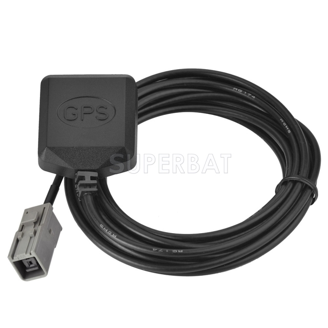 Superbat GT5-1S Jack GPS mini Magnetic base Antenna Aerial Connector Cable for Alpine  Toyota Honda Nissan GPS Navigation Receiver