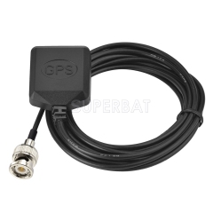 Superbat External GPS Active Antenna BNC Male for Garmin  GPS receivers/systems