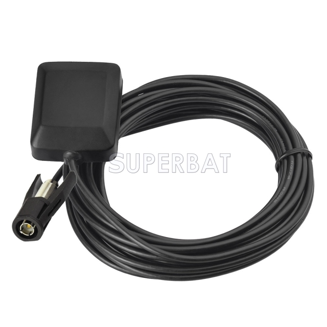 Superbat WICLIC GPS Active Magnetic base Antenna Aerial Connector Cable for Pioneer  Beker GPS Navigation Receiver