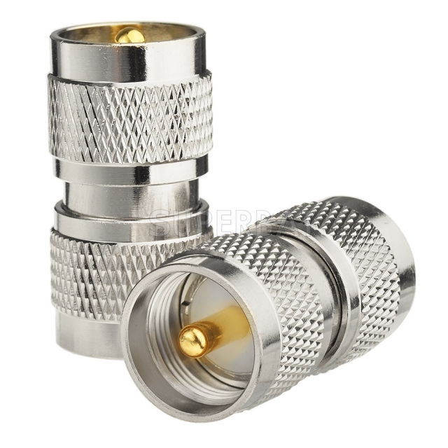 RF Coaxial Coax Antenna Adapter UHF Male Pl259 to PL-259 Connector Double Male Barrel Connector Bulkhead straight Adaptor