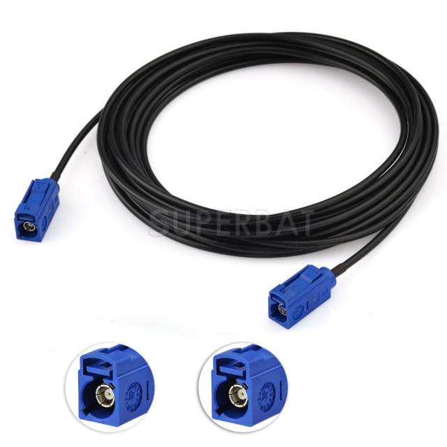 Superbat Fakra C Female to Fakra C Female RG174 GPS Extenstion Coax Cable for GPS Antenna