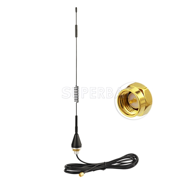 Outdoor Omni 4G Antenna 7dBi RG174 Cable SMA Connector for Cellular Mobile Router Gateway Home Phone Hotspot Modem Cell Phone Signal Booster Amplifier