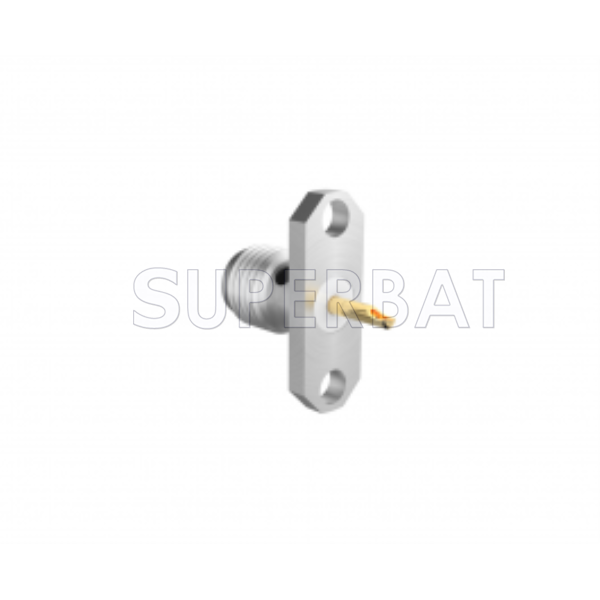 Superbat SMA Connector Flange Female Jack vertical mount Straight Solder Cup Connector