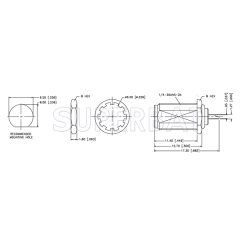 Superbat SMA Connector Bulkhead Female Jack Straight Solder Cup Connector