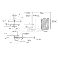 50 Ohm SMA Female Jack Straight Slide-On Square Flange for .068 inch PCB End Launch