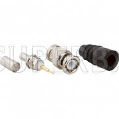 Superbat BNC Female Jack Straight Crimp Connector 50 Ohm for RG-59