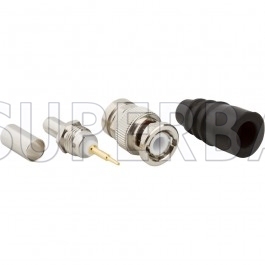 Superbat BNC Female Jack Straight Crimp Connector 50 Ohm for RG-59