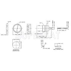Superbat RF connector BNC Jack Straight Bulkhead With O-Ring Solder Connector for 0.085" Semi-Rigid