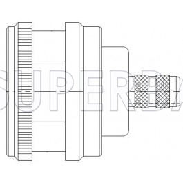 Superbat 50 Ohm N Type Plug Male Striaght Crimp Connector For LMR-240 Coaxial Cable