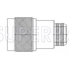 Superbat 50 Ohm N Type Plug Male Striaght Crimp Connector For LMR-500 Coaxial Cable