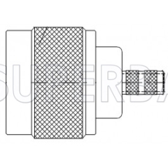 Superbat N Type Straight Plug(female socket) Crimp 50 Ohm Reverse Polarized Connector for LMR-200 Cable