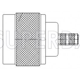 Superbat N Type Straight Plug(female socket) Crimp 50 Ohm Reverse Polarized Connector for LMR-200 Cable