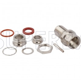Superbat N Type Jack Straight Bulkhead Clamp Connector For LMR-400 Coaxial Cable