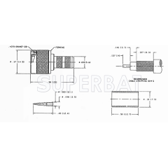 TNC Male Plug Straight Crimp Connector 50 Ohm for LMR-240