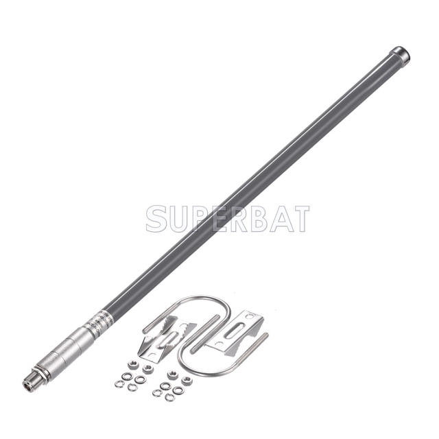 2.4GHz WiFi Antenna Omni Fiberglass Base Station Antenna Outdoor for Roof Monitoring System Wireless WiFi Signal Coverage