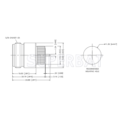 Superbat 50 Ohm N Type Straight Jack 0.122 Inch Post Length Connector