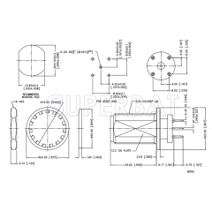 Superbat N Type Straight Jack Female Bulkhead PCB Through Hole Connector