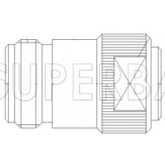 Superbat N Type Jack Female Straight Solder Connector for .250 Semi-Rigid Cable