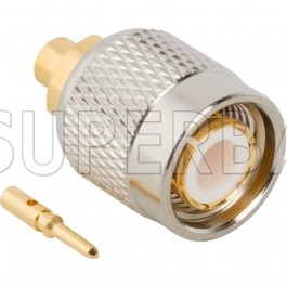 TNC Male Plug Solder Straight Connector 50 Ohm for 0.141" Semi-Flexible Cable