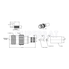 TNC Female Jack Crimp Connector 50 Ohm for LMR-195 KSR-195 Coax Cable