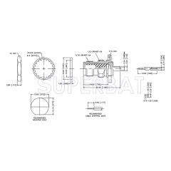 TNC Jack (male pin) Solder Bulkhead Reverse Polarized Connector 50 Ohm with O-ring for 0.085" Semi-Rigid Cable