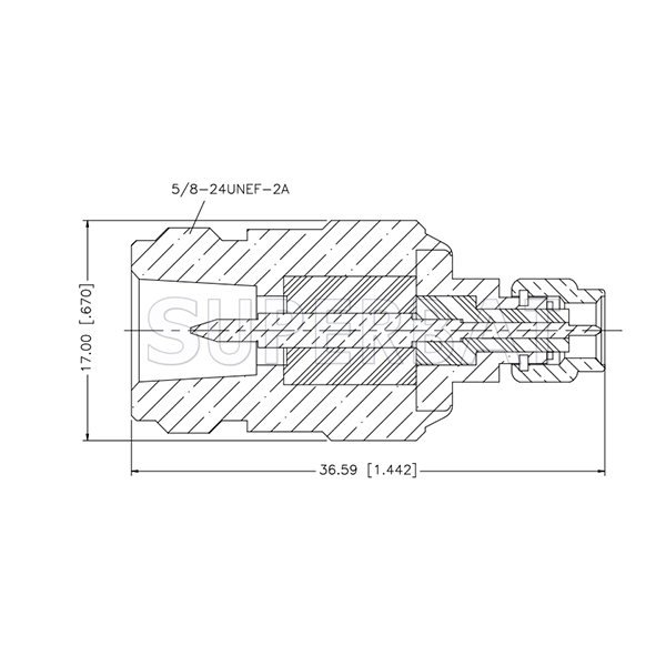 Superbat RP-N-Type Jack (Male Pin) to SMA Male Plug RF Coaxial Adapter 50 Ohm Straight