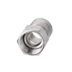 F Plug Male Connector Straight Twist-on RG6