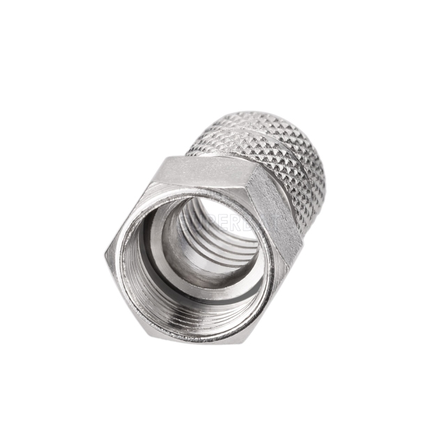 F Plug Male Connector Straight Twist-on RG6